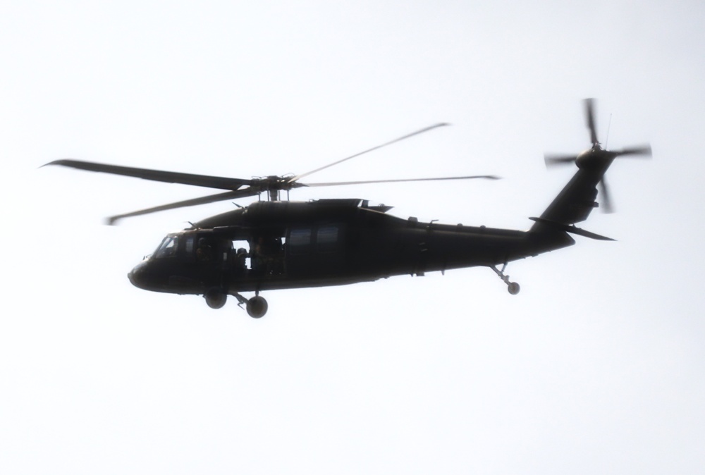 July 2024 UH-60 Black Hawk training operations at Fort McCoy