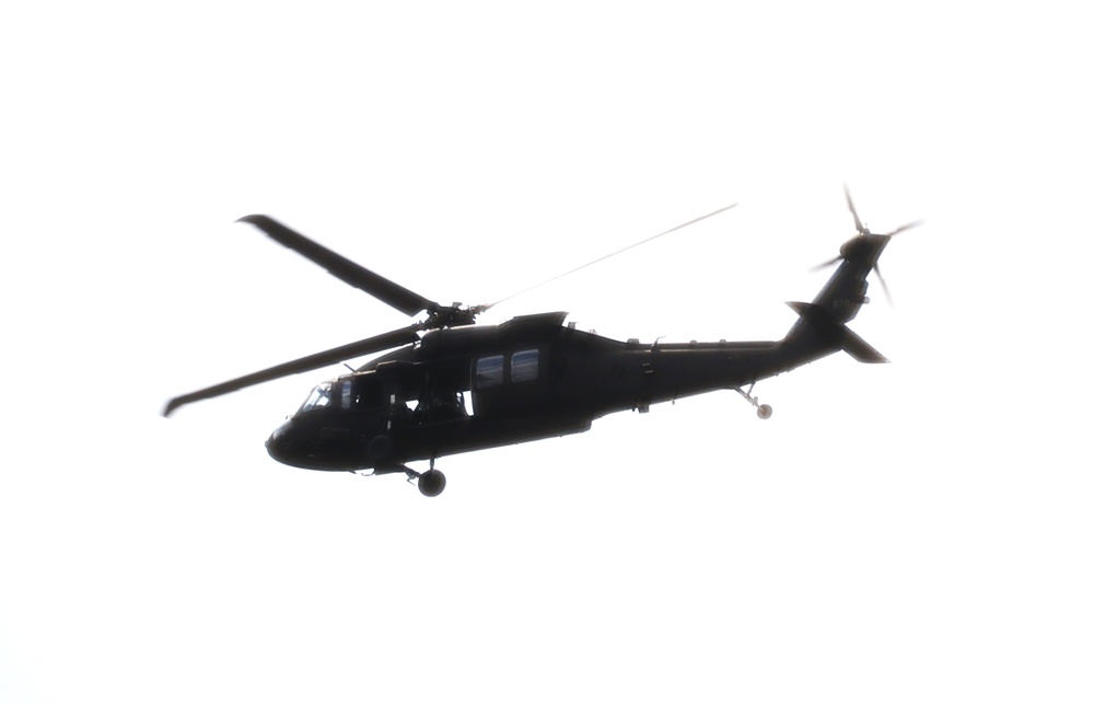 July 2024 UH-60 Black Hawk training operations at Fort McCoy
