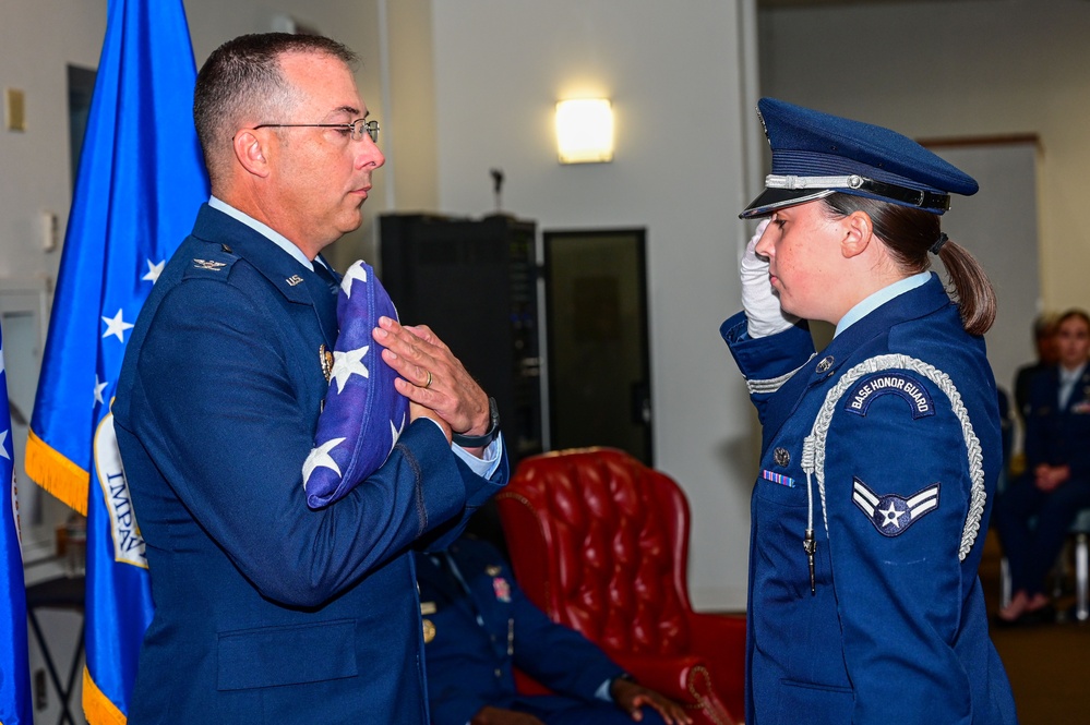 90 MW Deputy Commander Col. John Hundley's Retires