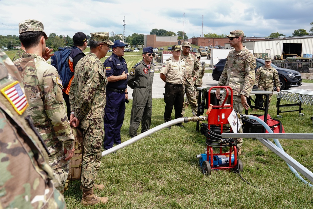 Kentucky National Guard Hosts Ecuadorian Military for Interagency Operations Exchange