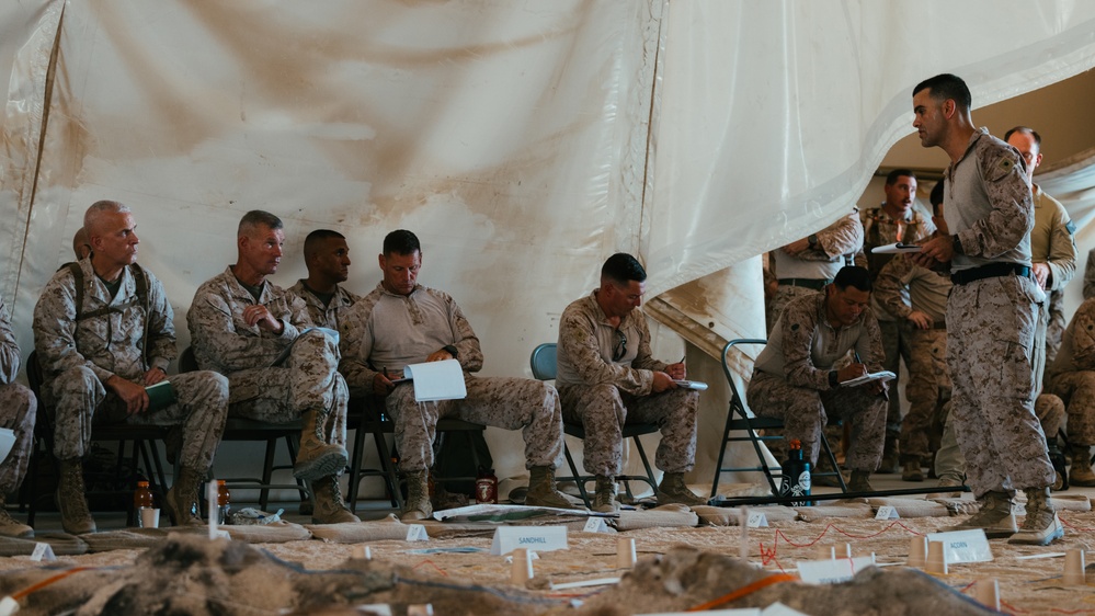 Leaders across 2d MARDIV Conduct a Terrain Walkthrough