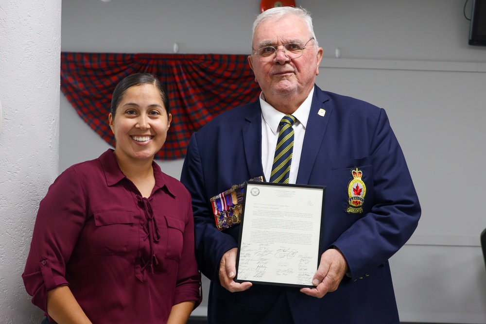 The 2nd Marine Aircraft Wing Band attend a luncheon with the Royal Canadian Legion Branch 275 The 2nd Marine Aircraft Wing Band attend a luncheon with the Royal Canadian Legion Branch 275