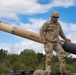 B Battery, 1st Battalion, 201st Field Artillery Regiment reacts to contact and shoots illumination rounds during Northern Strike 2024