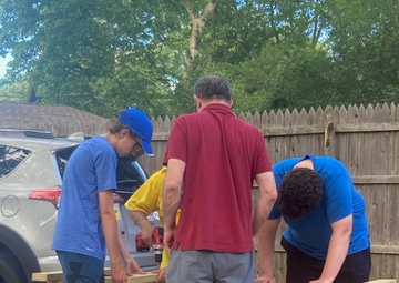 NAVFAC PWD Great Lakes and Troop 46 Eagle Scout Service Project to Install Wood Duck Nesting Boxes and Park Bench