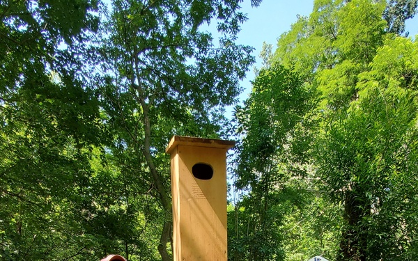 NAVFAC PWD Great Lakes and Troop 46 Eagle Scout Service Project to Install Wood Duck Nesting Boxes and Park Bench