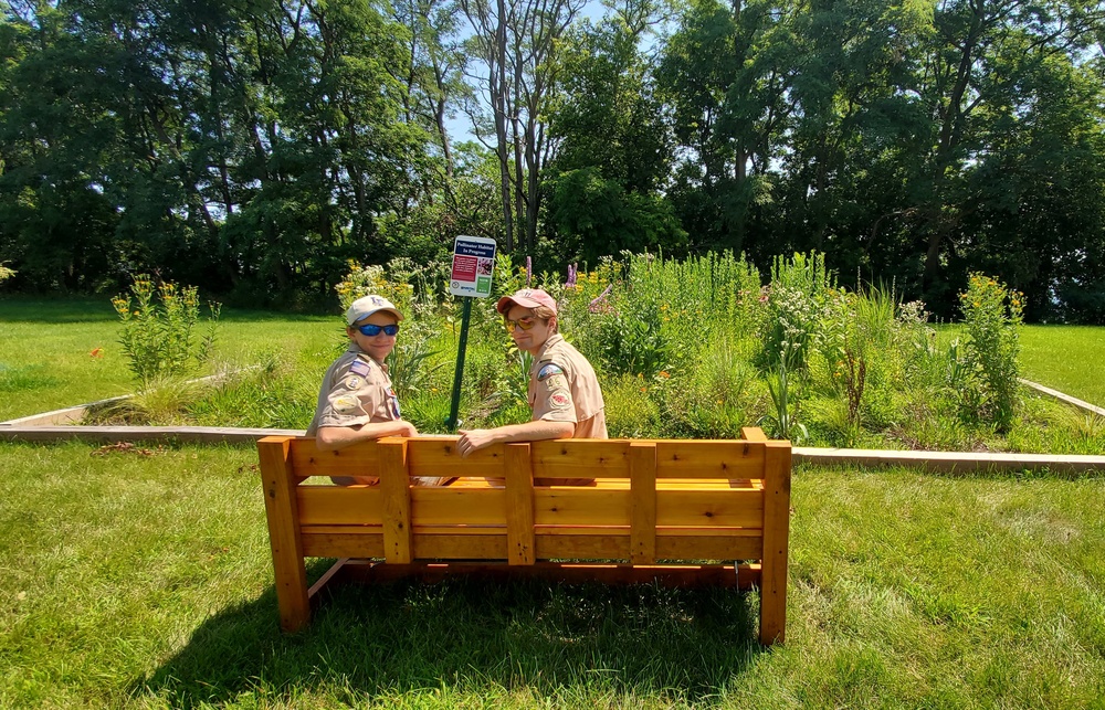 NAVFAC PWD Great Lakes and Troop 46 Eagle Scout Service Project to Install Wood Duck Nesting Boxes and Park Bench