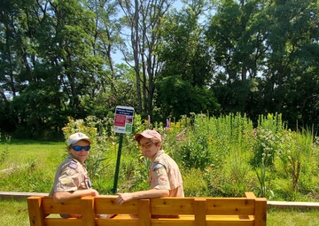 NAVFAC PWD Great Lakes and Troop 46 Eagle Scout Service Project to Install Wood Duck Nesting Boxes and Park Bench