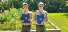 NAVFAC PWD Great Lakes and Troop 46 Eagle Scout Service Project to Install Wood Duck Nesting Boxes and Park Bench