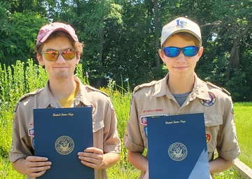 NAVFAC PWD Great Lakes and Troop 46 Eagle Scout Service Project to Install Wood Duck Nesting Boxes and Park Bench