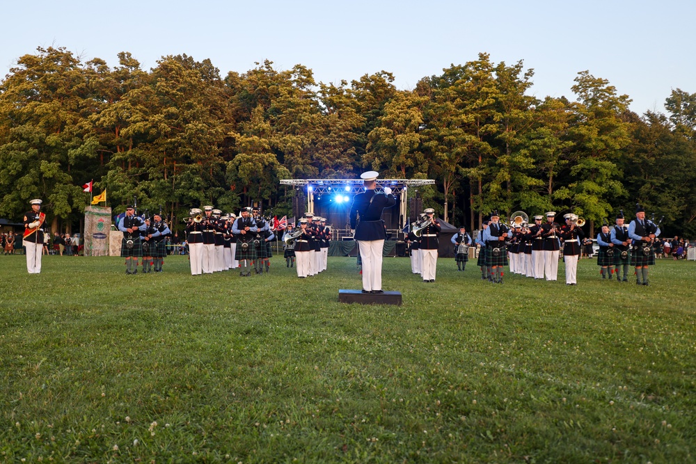 Lights, Camera, Music: The 2nd Marine Aircraft Wing (MAW) Band performs at the Fergus Scottish Festival &amp; Highland Games