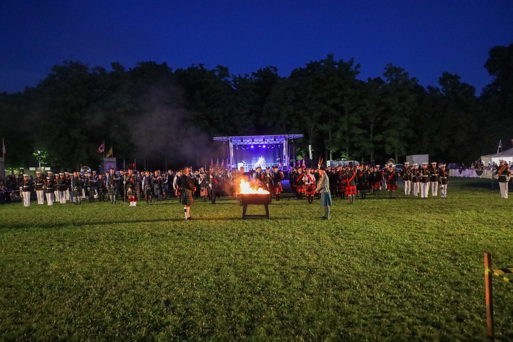 Lights, Camera, Music: The 2nd Marine Aircraft Wing (MAW) Band performs at the Fergus Scottish Festival &amp; Highland Games