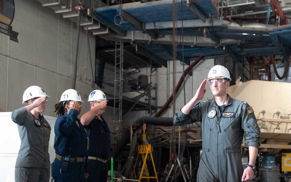 USS John C. Stennis Ringing Off Ceremony
