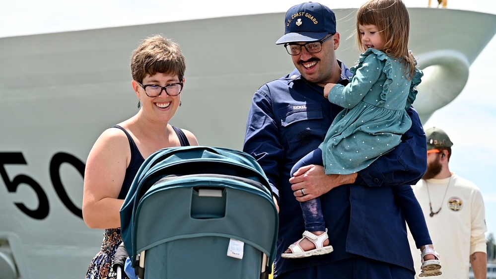 U.S. Coast Guard Cutter Waesche returns home following a 120-day Indo-Pacific patrol