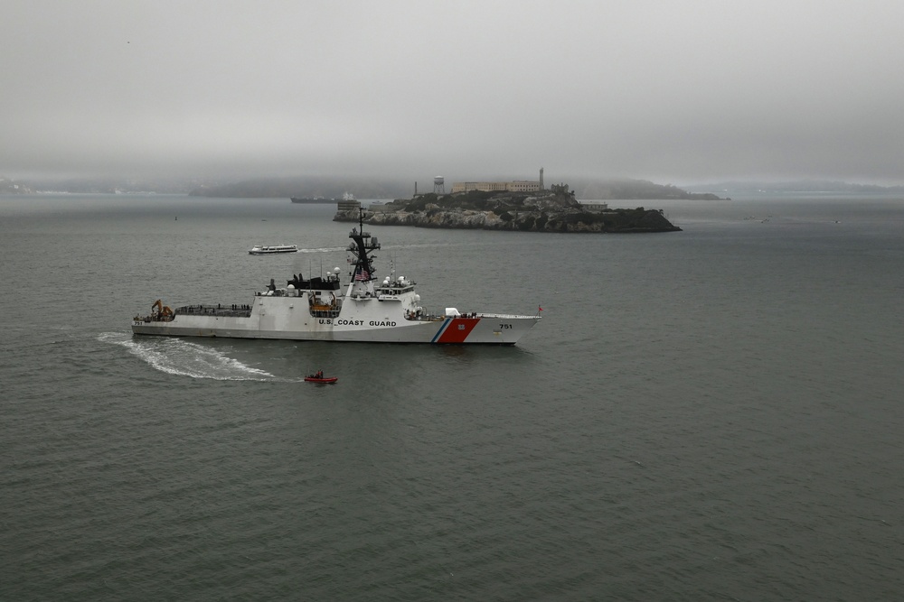 U.S. Coast Guard Cutter Waesche returns home following a 120-day Indo-Pacific patrol