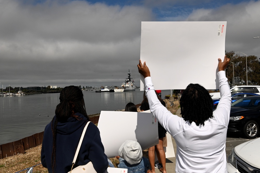 U.S. Coast Guard Cutter Waesche returns home following a 120-day Indo-Pacific patrol