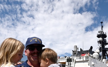 U.S. Coast Guard Cutter Waesche returns home following a 120-day Indo-Pacific patrol