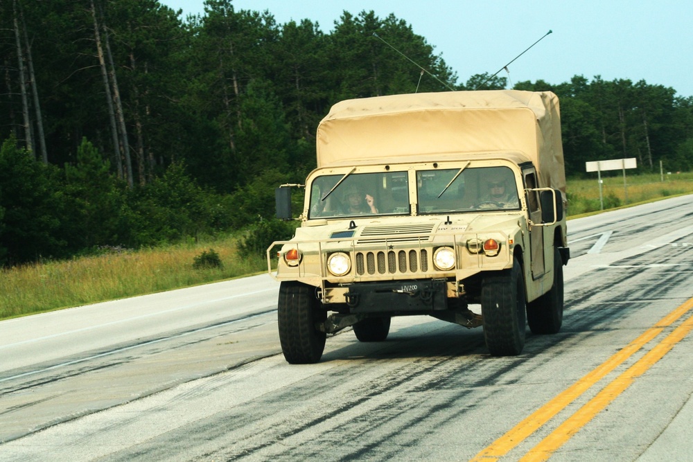 July 2024 training operations for at Fort McCoy