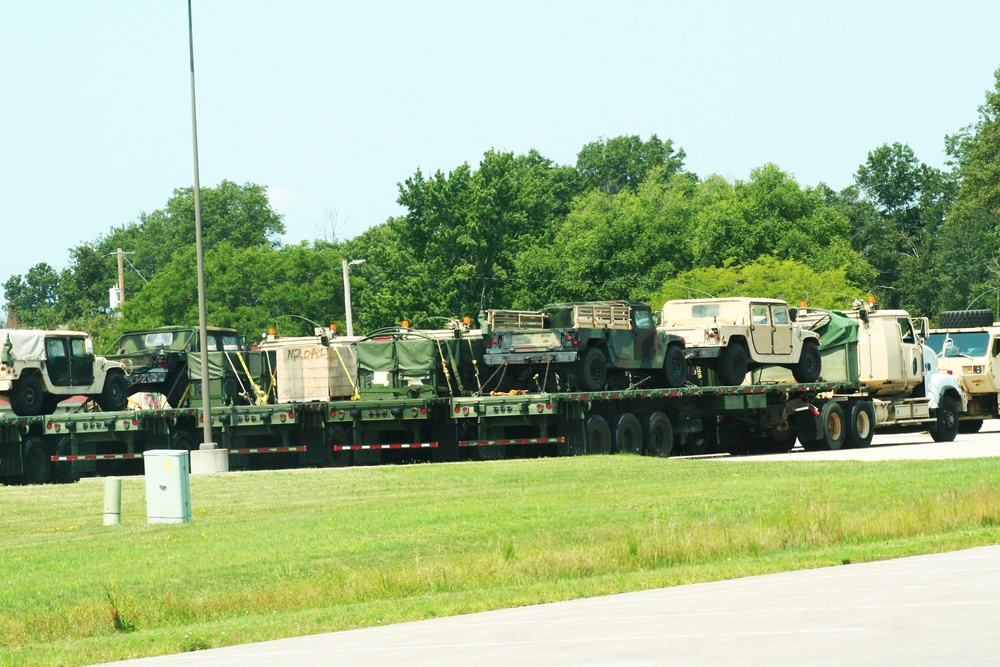 July 2024 training operations for at Fort McCoy