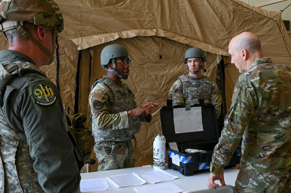 CSAF and CMSAF visit 9th RW during Exercise Bamboo Eagle 24-3