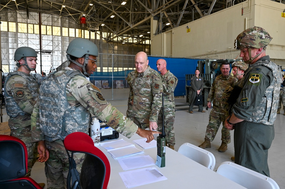 CSAF and CMSAF visit 9th RW during Exercise Bamboo Eagle 24-3