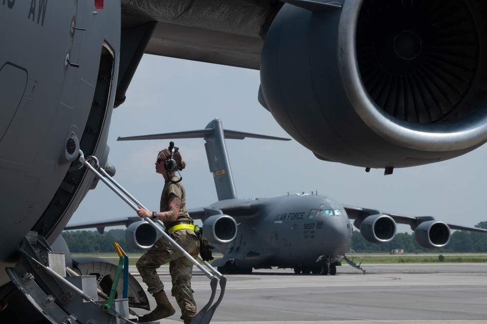 C-17 returns to JB Charleston following Tropical Storm Debby