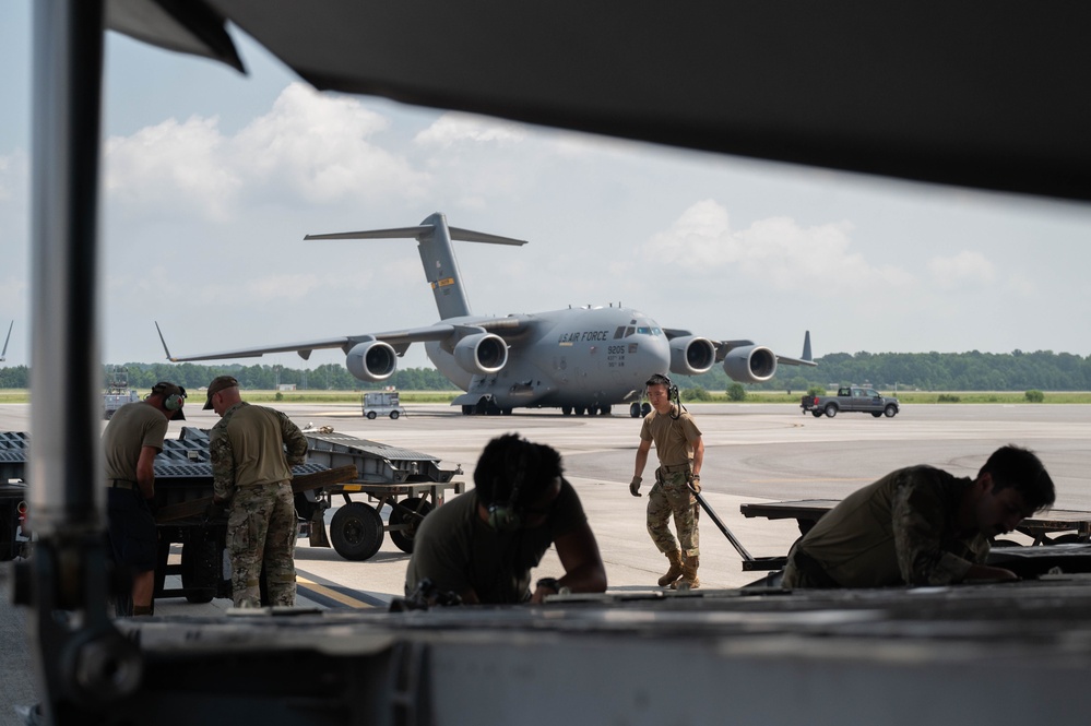 C-17 returns to JB Charleston following Tropical Storm Debby