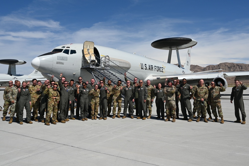 COMACC flies in E-3 Sentry during Bamboo Eagle 24-3