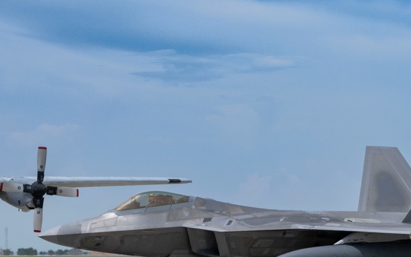 U.S. F-22s Land at Mactan–Benito Ebuen Air Base, Philippines during DFE operations