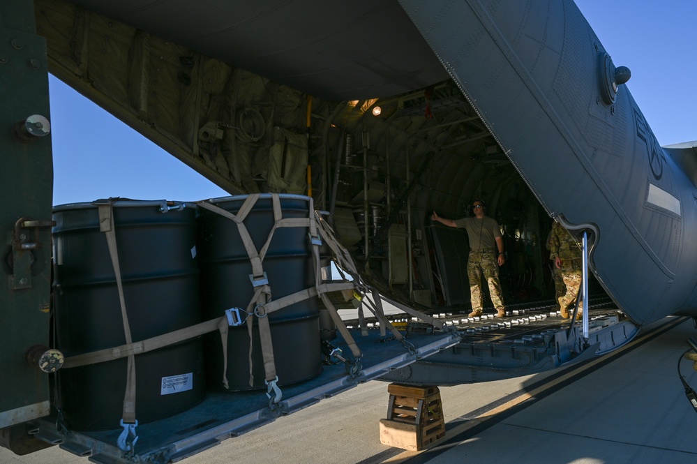 521st CRS loads 41st Airlift Wing C-130 during Exercise Bamboo Eagle 24-3