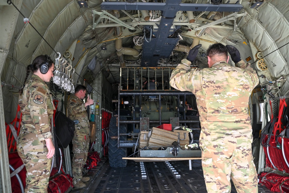 521st CRS loads 41st Airlift Wing C-130 during Exercise Bamboo Eagle 24-3