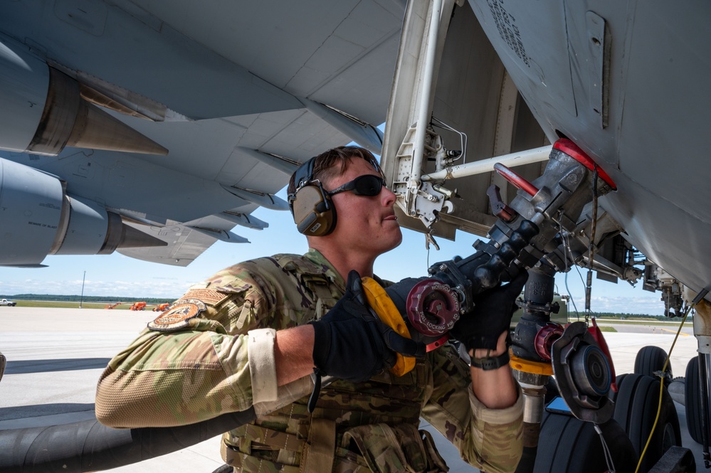 9th Airlift Squadron conducts specialized fuel operation during Exercise Northern Strike 24-2