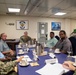 Distinguished Visitors Meet with Vice Adm. Kacher aboard USS Blue Ridge