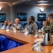 Distinguished Visitors Meet with Vice Adm. Kacher aboard USS Blue Ridge