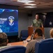 Distinguished Visitors Meet with Vice Adm. Kacher aboard USS Blue Ridge