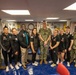 Port Adelaide Football Team members tour submarine tender USS Emory S. Land (AS 39)
