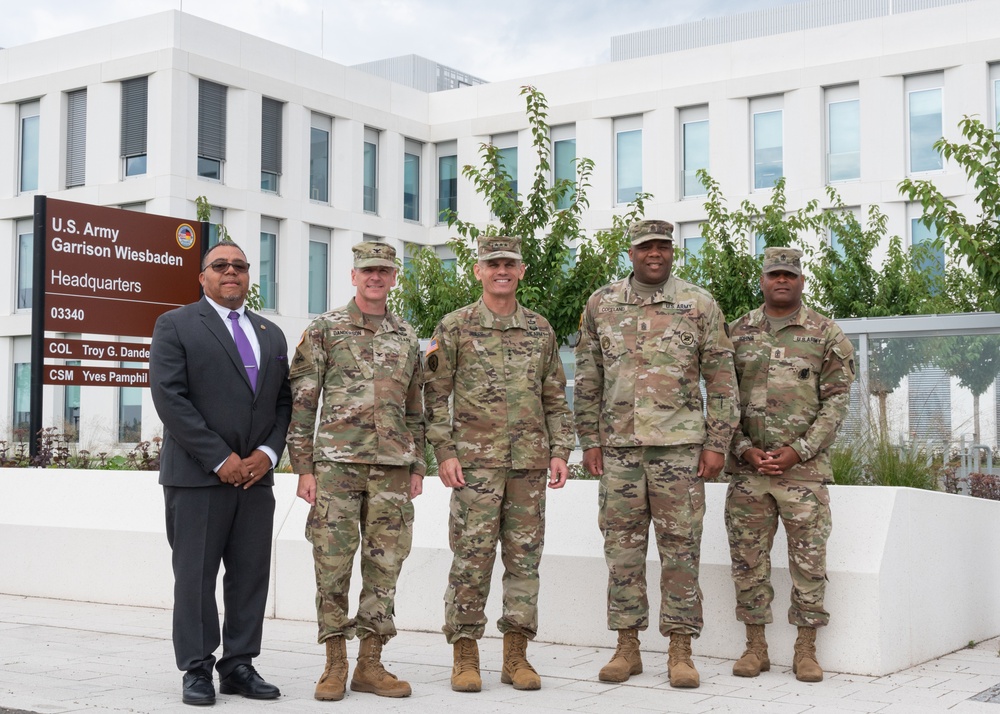 IMCOM Command Team Visits Garrison Wiesbaden