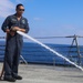 USS Bulkeley executes a Fresh Water Wash-down