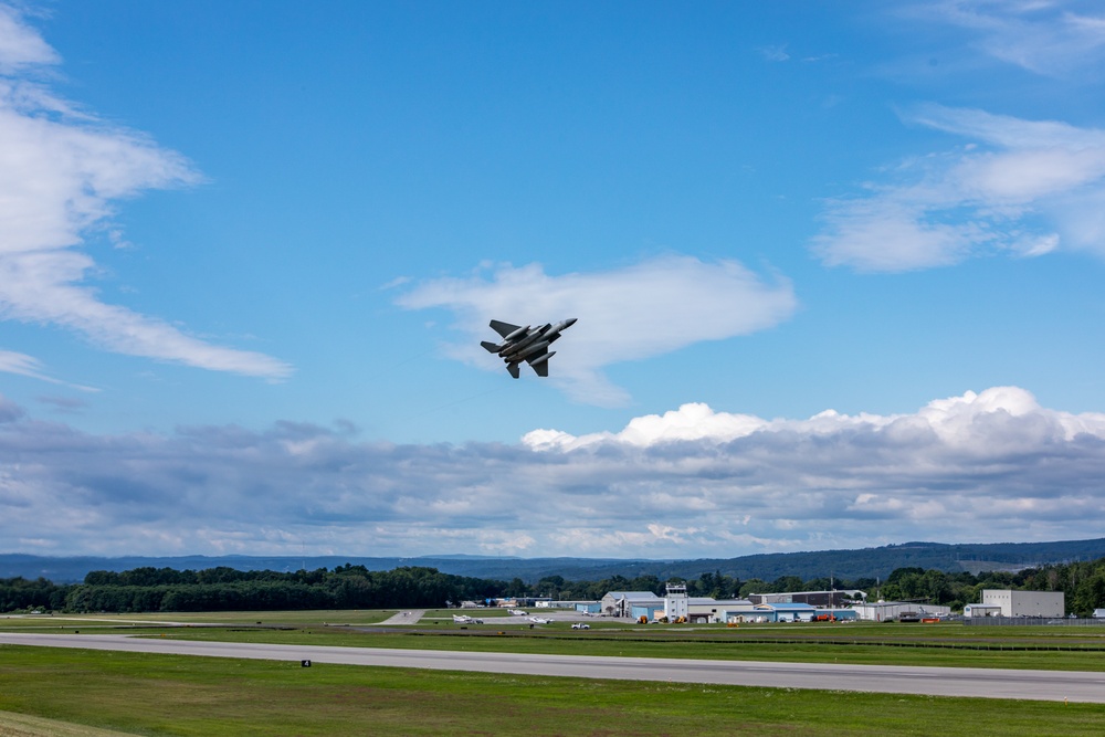 MIG Killer, F-15C from the 104th Fighter Wing retired and donated to Empire State Aerospace Museum in Schenectady, NY August 12th 2024.