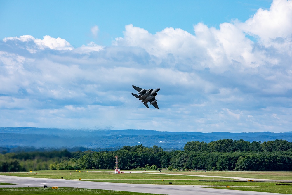 MIG Killer, F-15C from the 104th Fighter Wing retired and donated to Empire State Aerospace Museum in Schenectady, NY August 12th 2024.