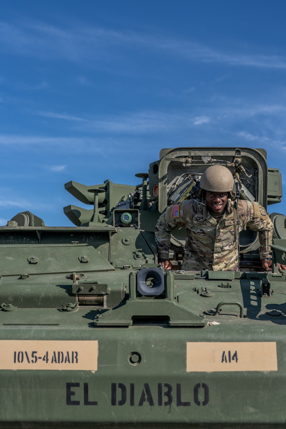 10th AAMDC Commanding General and Command Chief Warrant Officer visit Ansbach, Germany