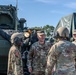 10th AAMDC Commanding General and Command Chief Warrant Officer visit Ansbach, Germany