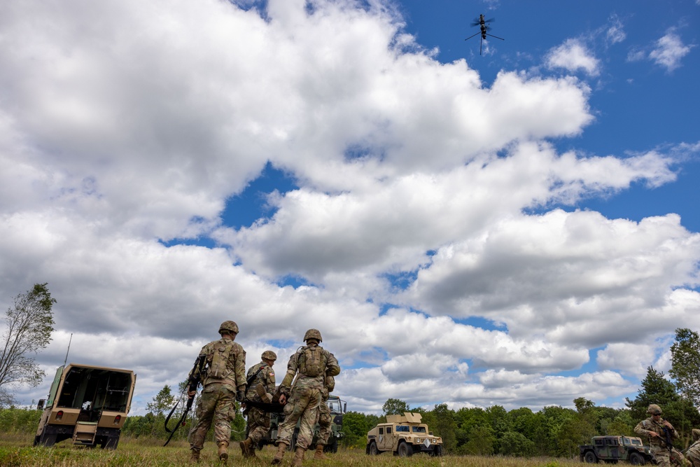 Combat medics train with medical drone in Exercise Northern Strike 24-2