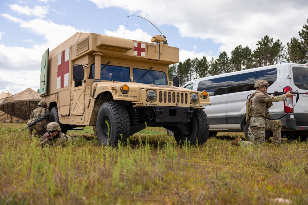 Combat medics train with medical drone in Exercise Northern Strike 24-2