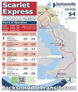 City Bus Route Offers Patrons Affordable Transportation between Camp Lejeune and Jacksonville