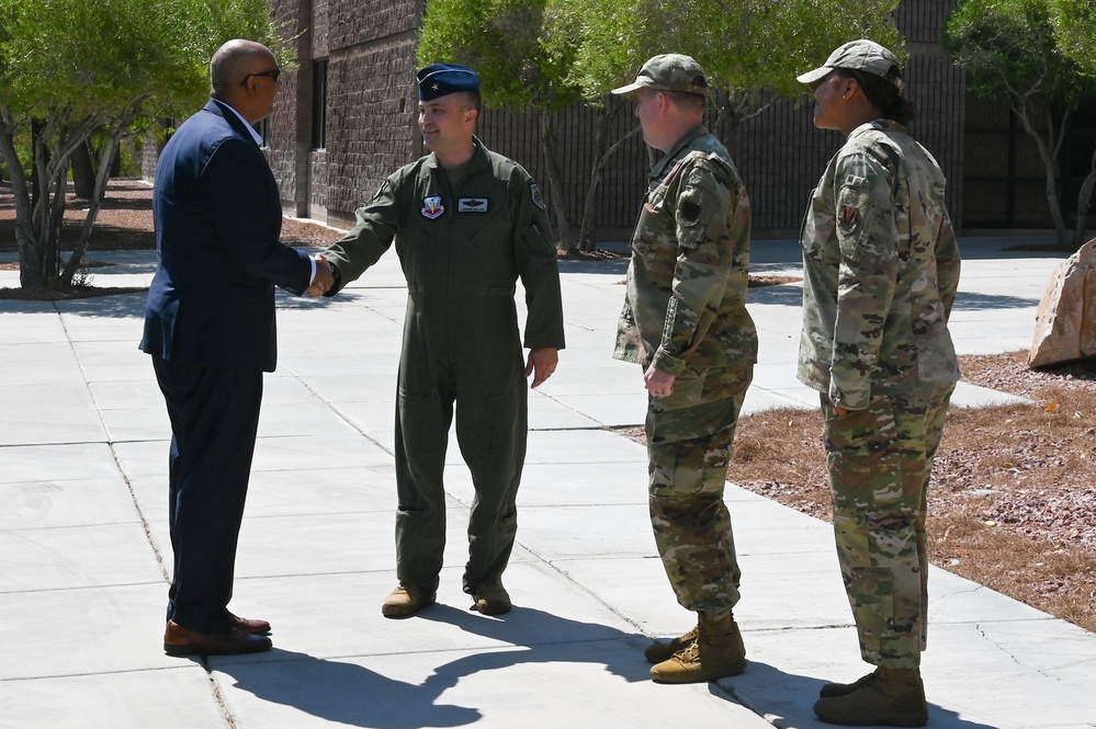 Assistant SAF/IE visits Nellis AFB