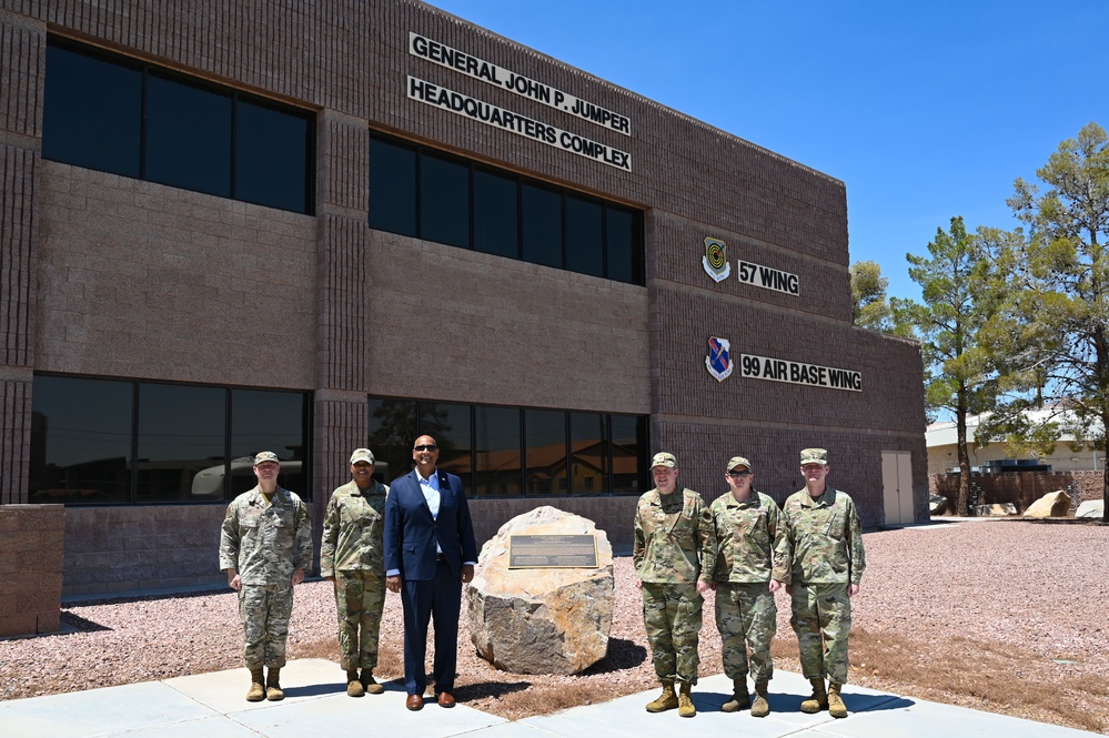 Assistant SAF/IE visits Nellis AFB