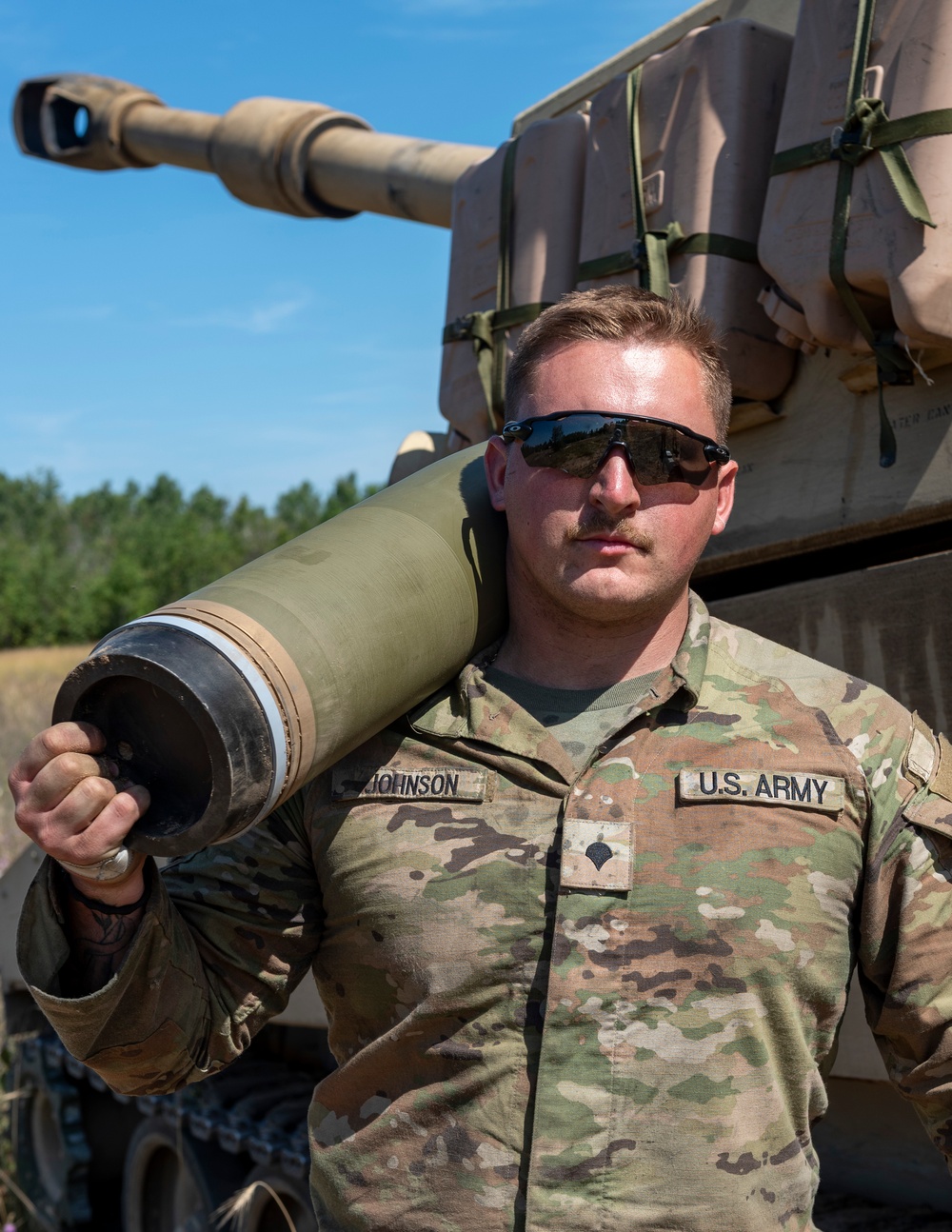 Soldiers with the 1-201st Field Artillery Regiment train at Exercise Northern Strike 24-2