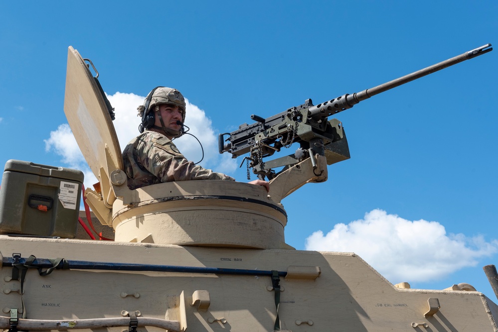 Soldiers with the 1-201st Field Artillery Regiment train at Exercise Northern Strike 24-2