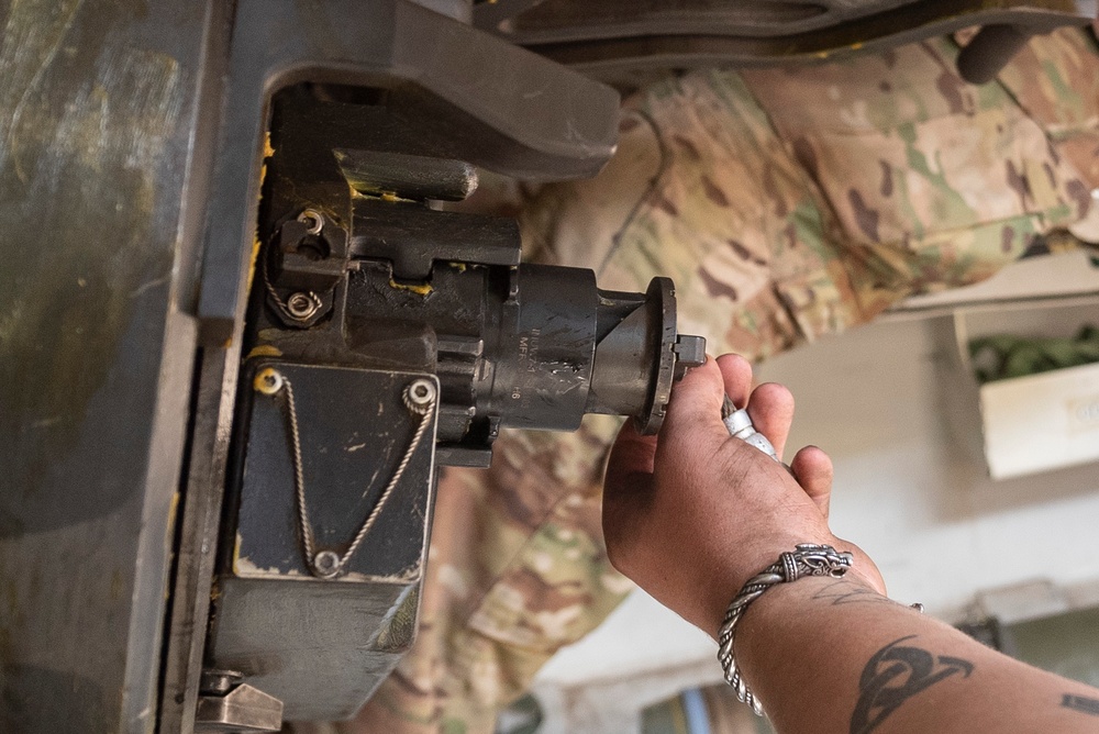 Soldiers with the 1-201st Field Artillery Regiment train at Exercise Northern Strike 24-2