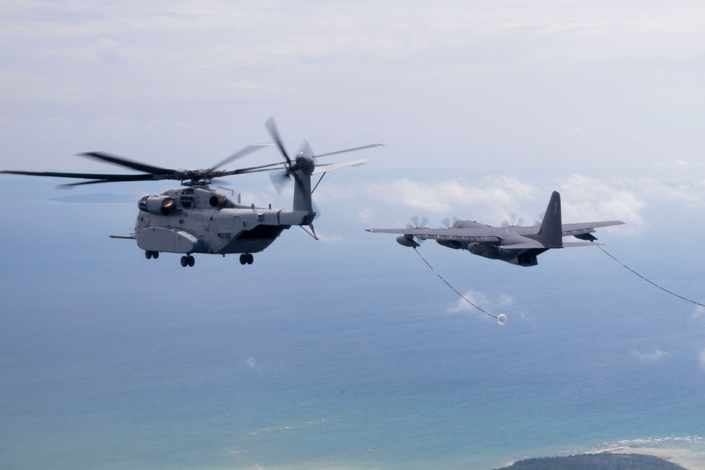 HMH-461 conducts aerial refueling during Exercise Northern Strike 24